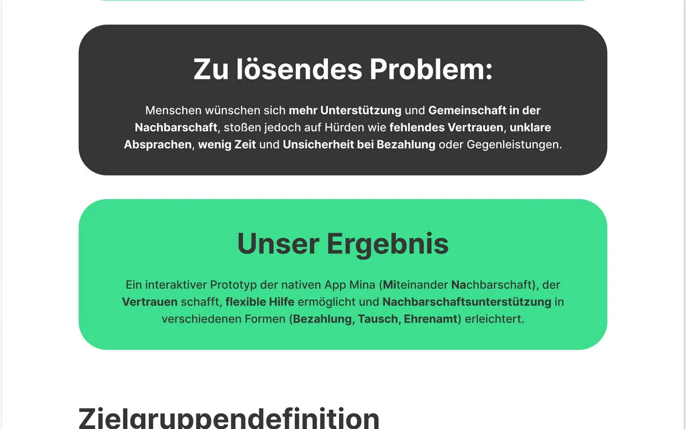 Mina – UX/UI Case Study Screenshot 3