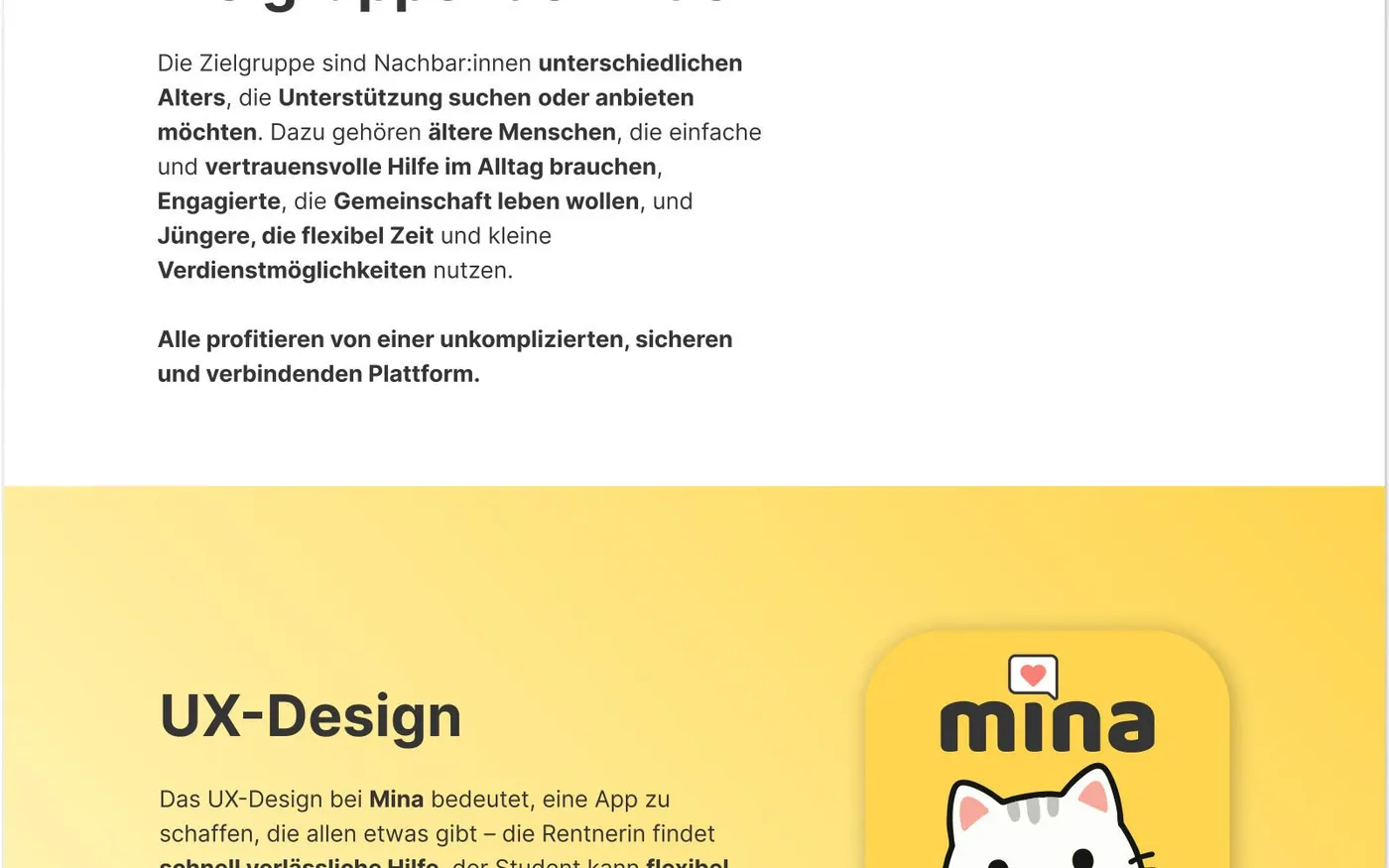 Mina – UX/UI Case Study Screenshot 4